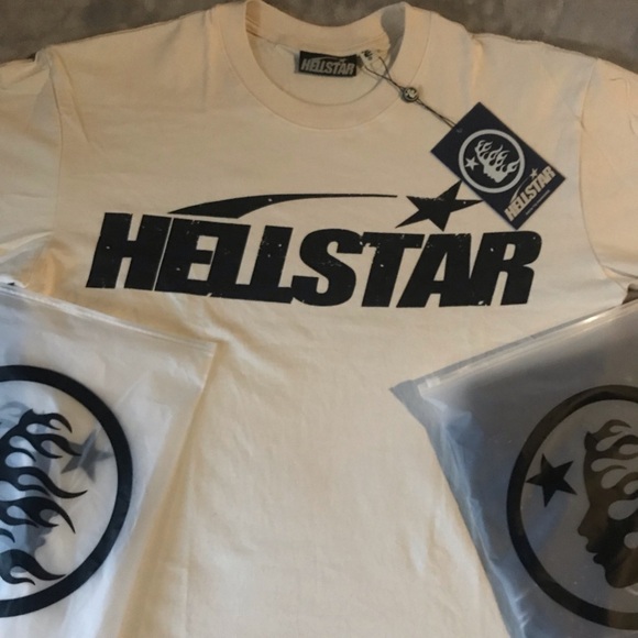 HELLSTAR CLASSIC ‘WHITE’ T-SHIRT🔥⭐️ - Picture 2 of 6